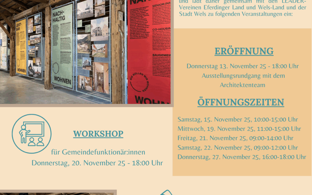 Einladung zur Ausstellung „Wie wohnen“